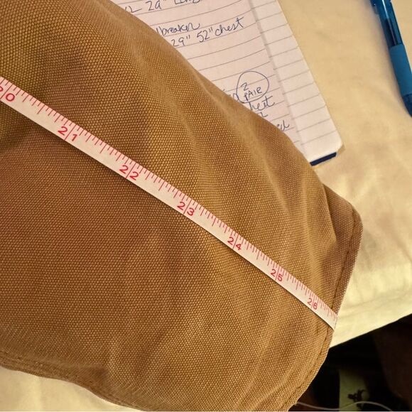 Men’s 2Xl Carhartt Duck canvas Jacket with quilt lining.‎ Zipper front - Picture 14 of 14